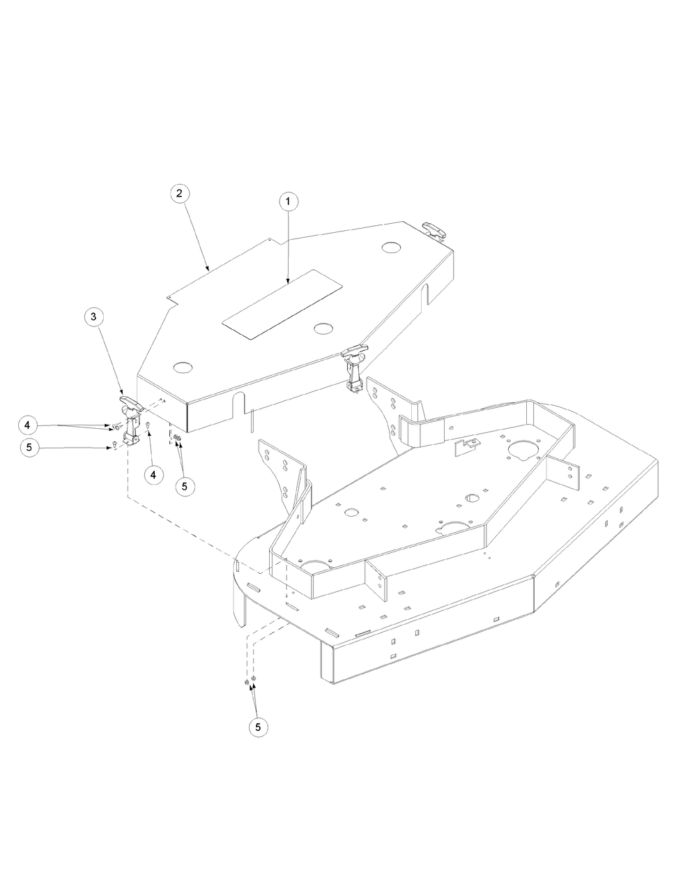 Cover Assembly 48-Inch Diagram and Parts List for H1748 55AI4HPS750-WAM Cub Cadet Lawn Mower